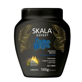 Máscara Creme Tratamento Cabelo Lama Negra Pote Skala 1Kg
