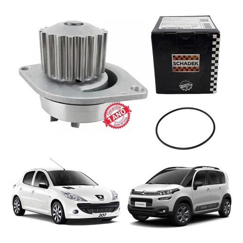 Bomba D'Agua - Peugeot 206 / 207 / 307 1.6 16V - Schadek 20219 em Oferta na Shopee