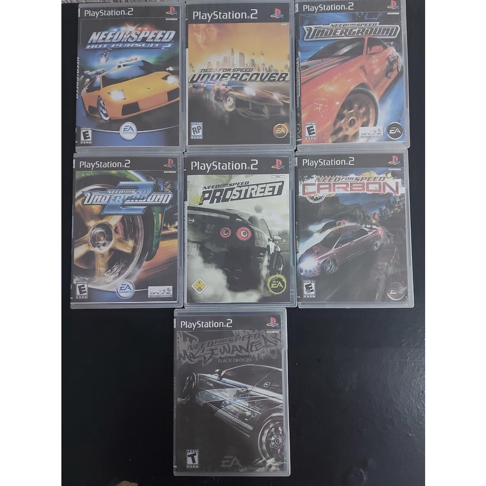 Coleção Need For Speed Ps2 todos os jogos mídia impressa