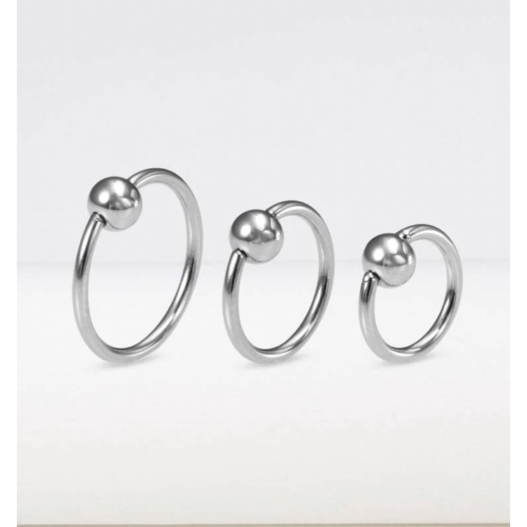 Piercing em Aço inox Argola Prata Aço Duro Grossinho