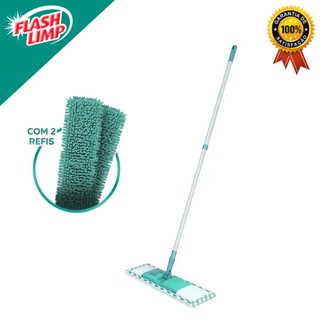 Kit Mop Flat Plus Microfibra + 2 Refis Mop Flat Chenile