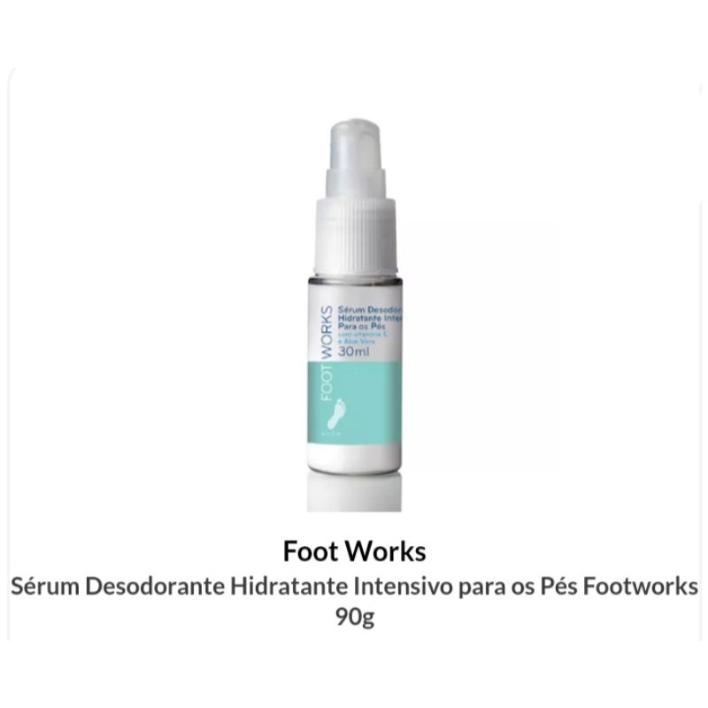Sérum Desodorante Hidratante Intensivo para os Pés Footworks 90g