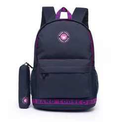 Mochila Escolar Hang Loose Estojo Espaçoso Feminina Resistente