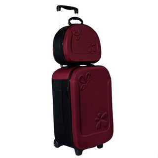 Kit Mala de viagem bordo pra 10 kg + Uma Frasqueira Nécessaire tamanho permitido pela ANAC 55x35x25