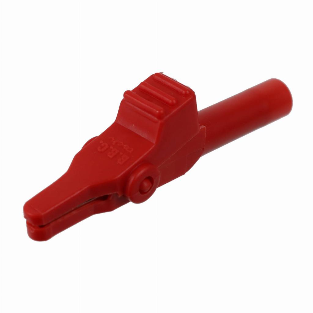 10 * Garra de Jacaré GJ44 Vermelha para Pino Banana 60mm 10A