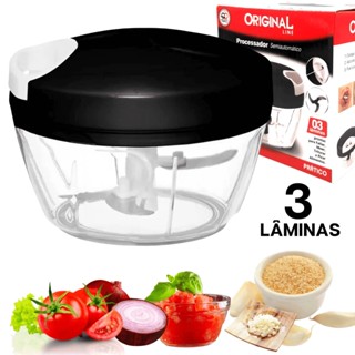 Processador de Alimentos 3 Lâminas em Aço Inox 500ml