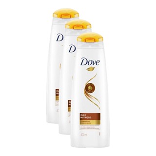 Kit 3 Shampoos Dove Óleo Nutrição 400ml cada