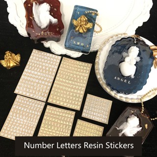 Adesivos Decorativos 3mm Números De Letras Do Alfabeto Resina Epóxi Glitter Chunky