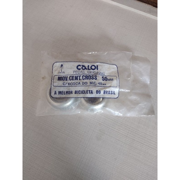Bicicleta peça Movimento central 45 mm Caloi Cross + Abraçadeira Zincada p quadro Caloi