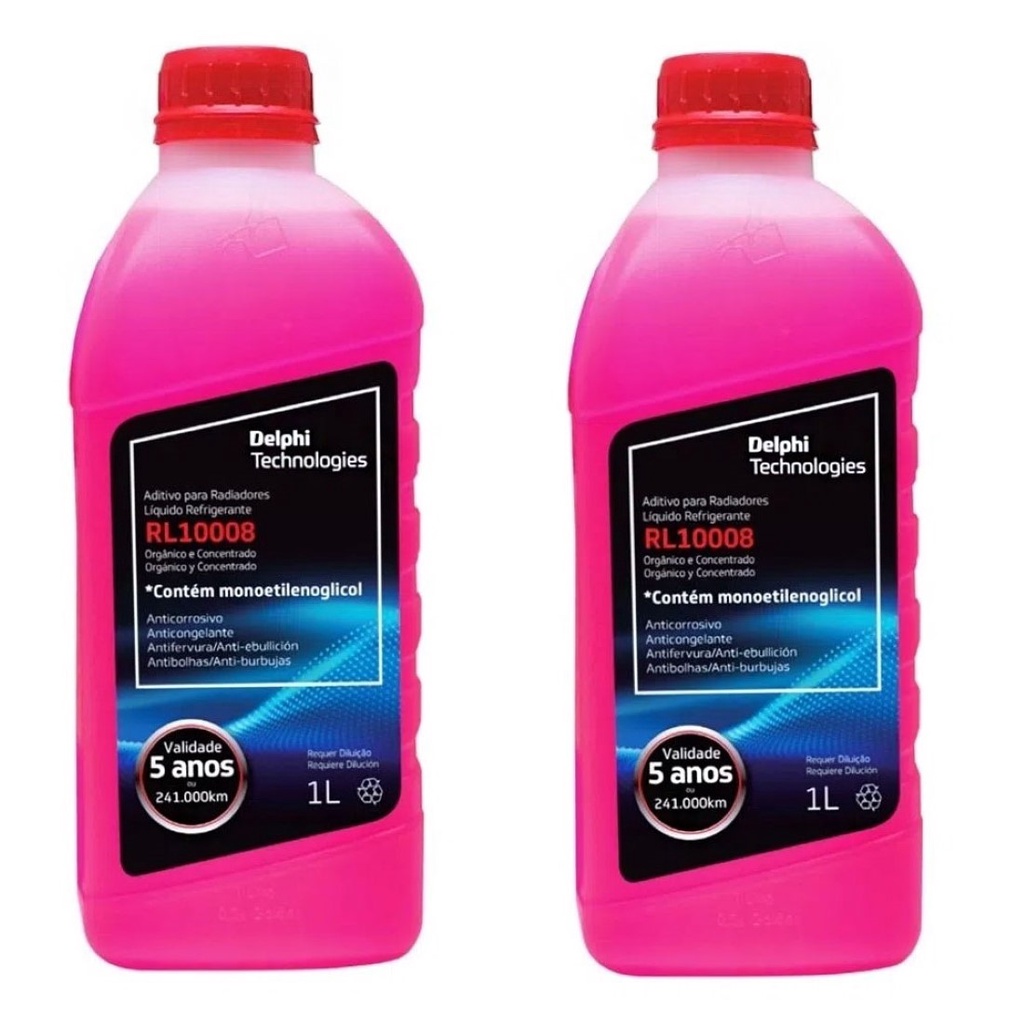 2 litros aditivo radiador concentrado rosa original delphi - Spare Parts and Accessories for Vehicles