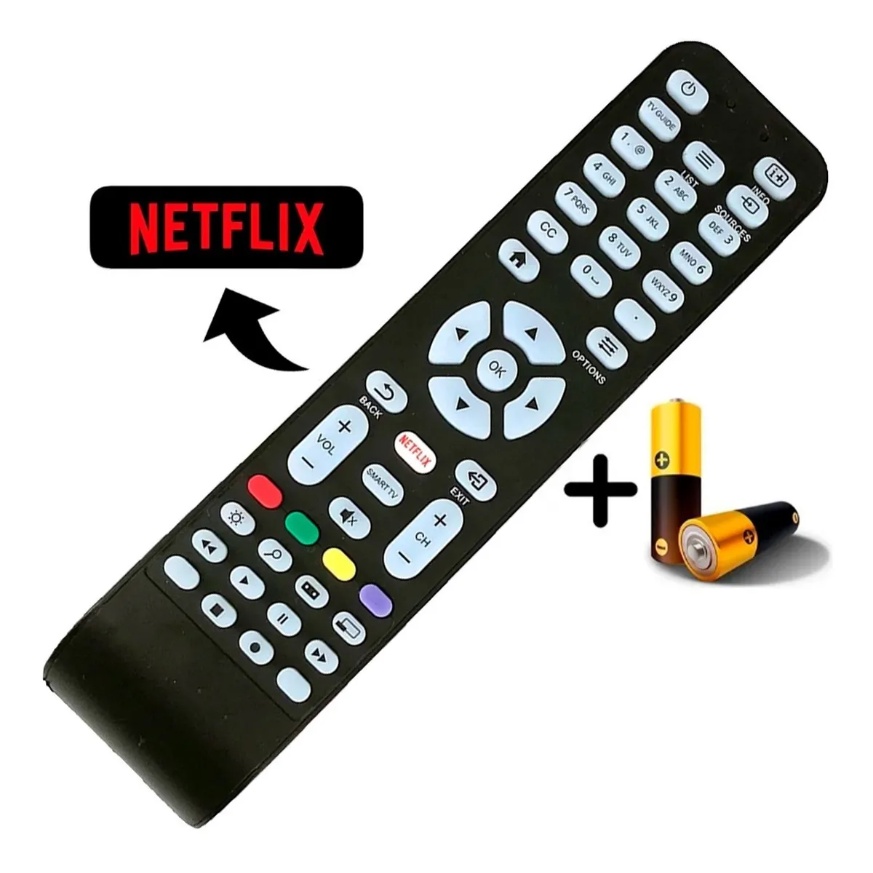 Controle Tv Aoc Smart Led Netflix Le43u7970 Le50u7970 Le55u7970