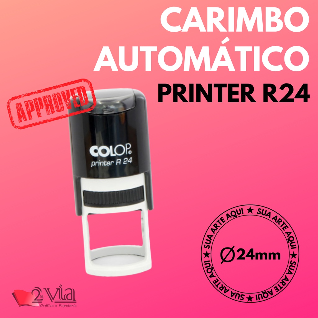 Carimbo Automático Printer R24 para Profissionais Personalizados ...