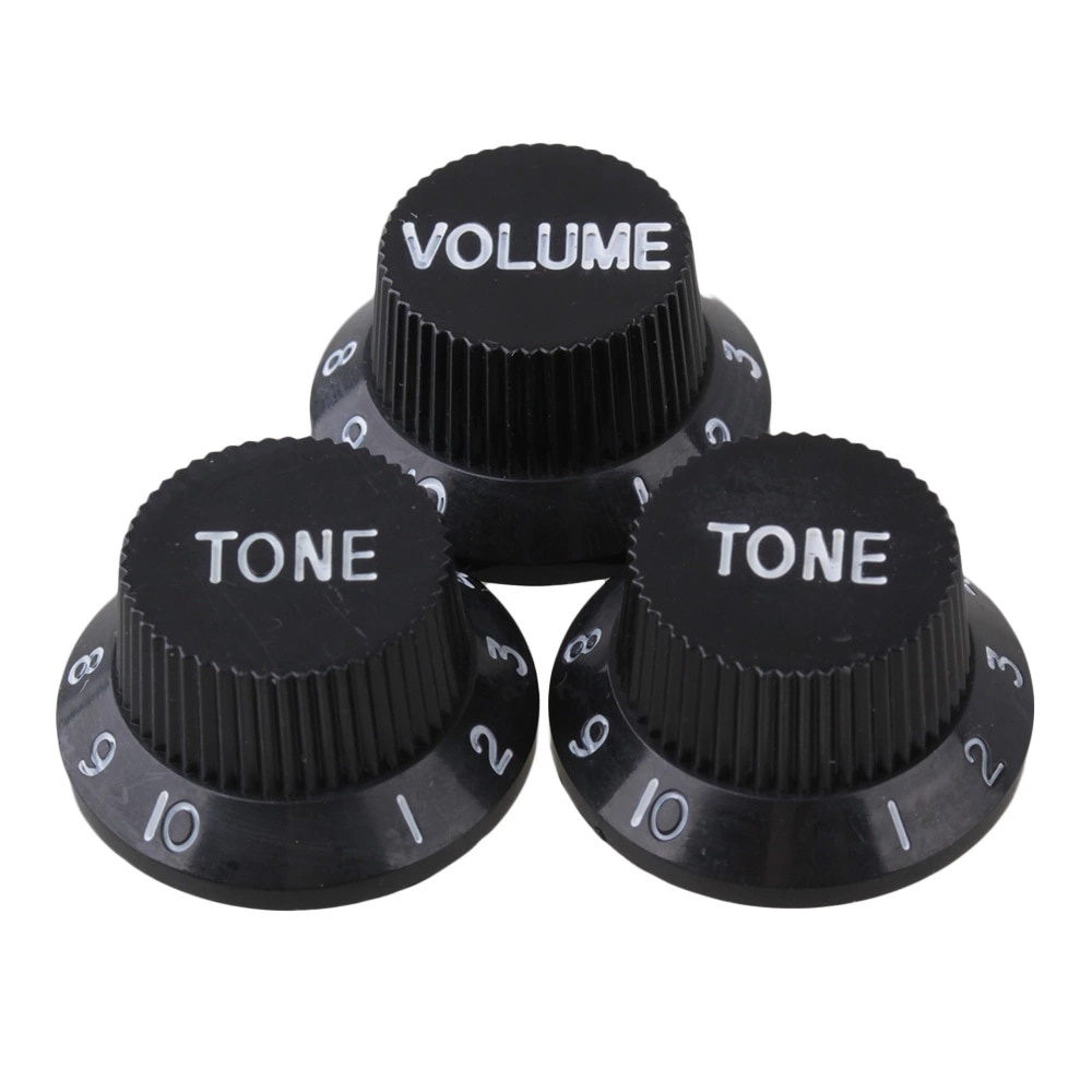 Kit Para Knob Guitarra Strato Stratocaster 2 Ton 1 Volume