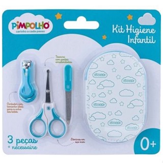 Kit Higiene Infantil Pimpolho Cortador Tesoura Lixa com Necessaire em Oferta na Shopee