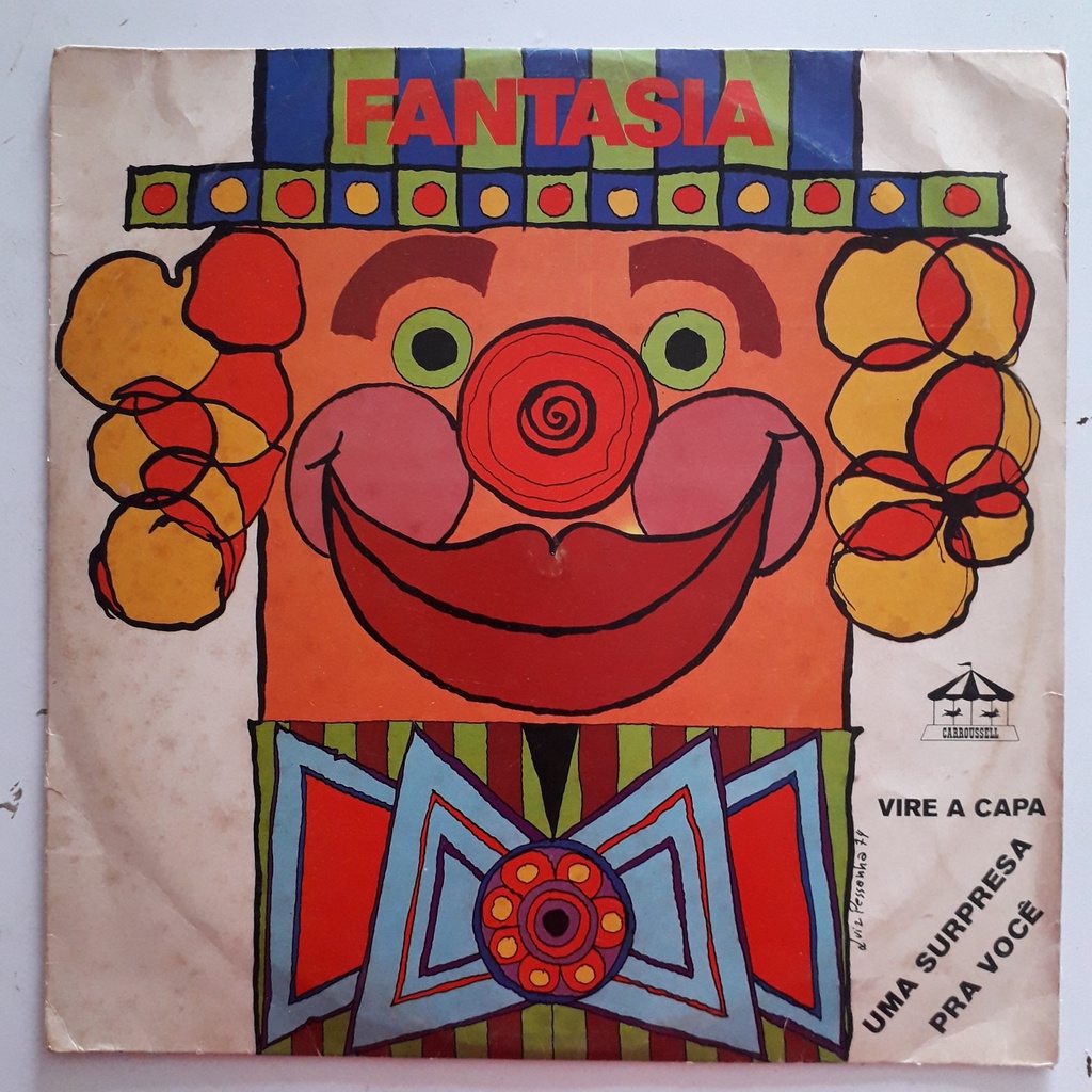 LP Vinil Fantasia - Carroussell - Infantil - Peter Pan - Branca De Neve