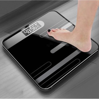 Balança de chão de corpo para banheiro digital de vidro eletrônica inteligente, display lcd até 180KG Preta SG-2815K SG-2815B Branca