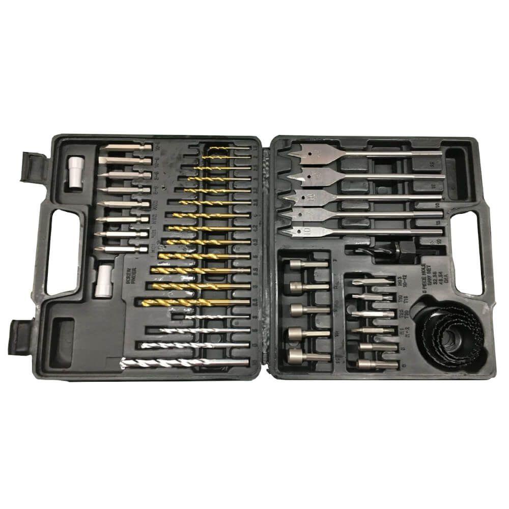 Maleta de Acessórios Benoá 48 Peças Conjunto Brocas - Home & Living
