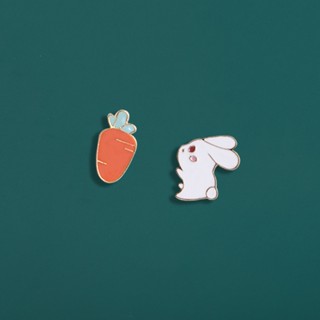 Acessórios Para Bolsas De Coelhinho Cute Bunny Broche Metal Crachá Pino De Cenoura De Desenho Animado