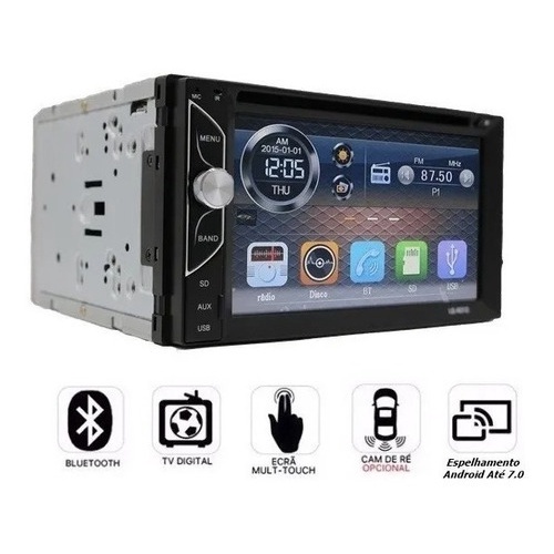 CENTRAL MULTIMÍDIA LELONG LE-6312 CARPLAY ( 65W X 4 ) USB/MICROSD 1080P