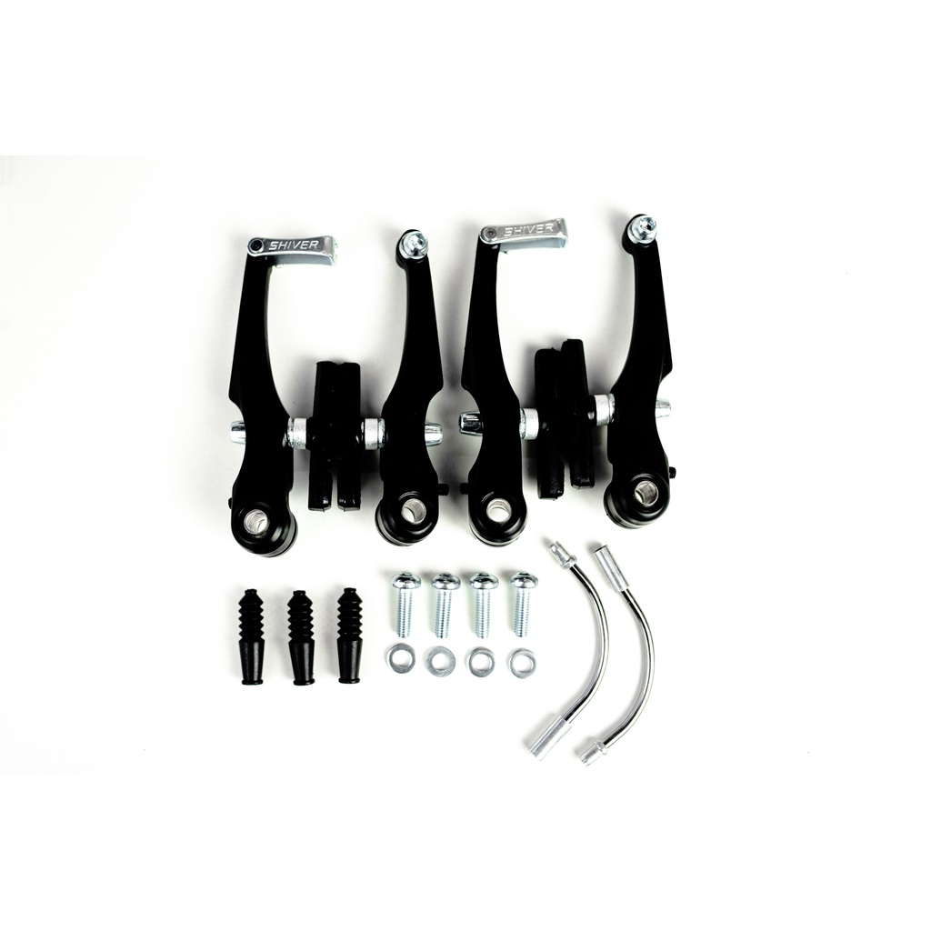 PAR FREIO V-BRAKE ALUMINIO COM SAPATA ALLEN PRETO
