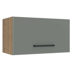 Armário de Cozinha Aéreo 60 cm 1 Porta Basculante Rustic/Cinza Agata Madesa