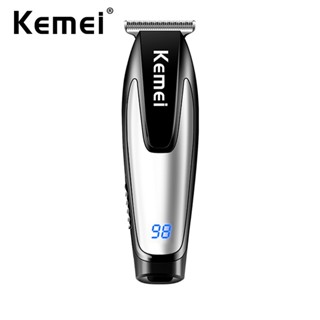 Aparador De Cabelo Kemei Recarregável Máquina De Cortar Profissional Barbearia Barba Para Barbeador Masculino