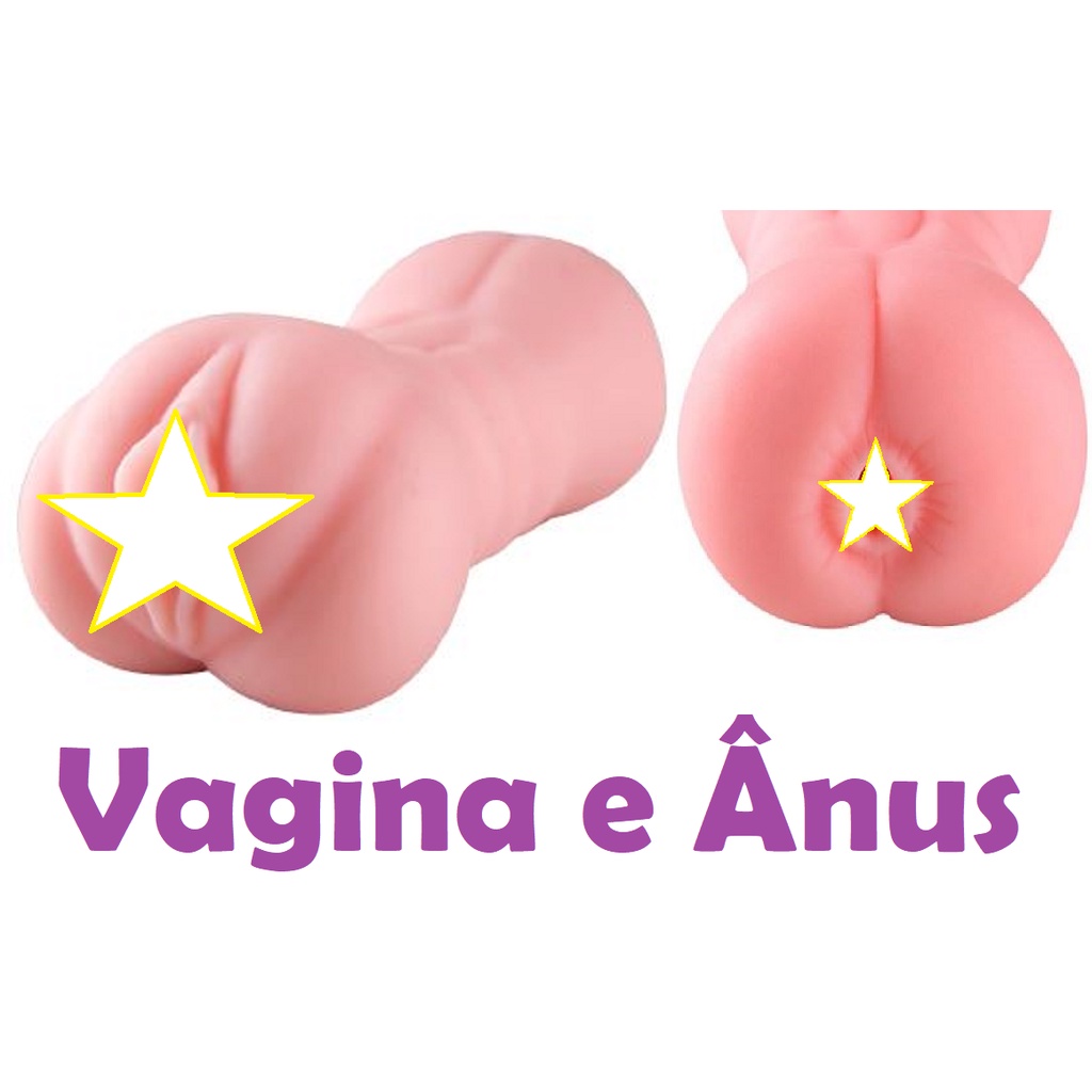 Masturbador Vagina e ânus Duplo CyberSkin Realístico