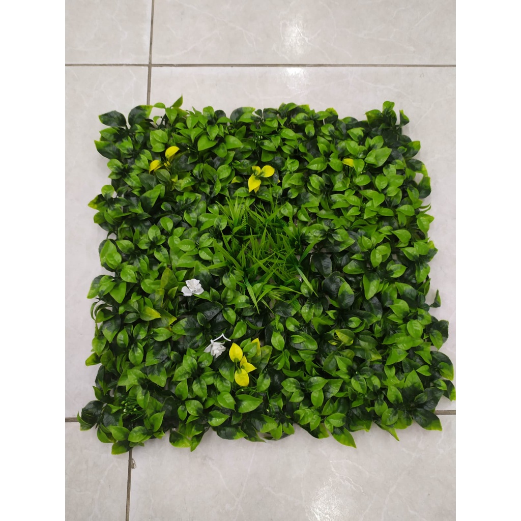 Placa de Grama Artificial 50cmX50cm ideal para montar Muro Ingles