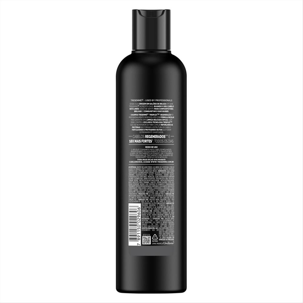Kit 3 Shampoos TRESemmé TRESplex Regeneração 400ml cada — imagem 2 de 2