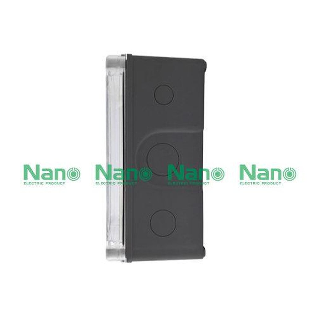 รูปสินค้า NANO Electric® NANO-205CB กล่องกันน้ำพลาสติก ฝาใส ขนาด W151xH198xD96 mm (JUNCTION BOX IP65) สีดำ