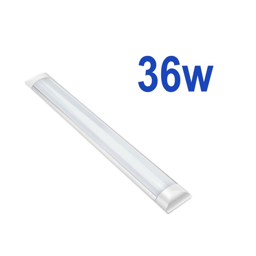 Luminária Linear Led Tubular Slim Fina 36w 1,20cm De Sobrepor 6500k