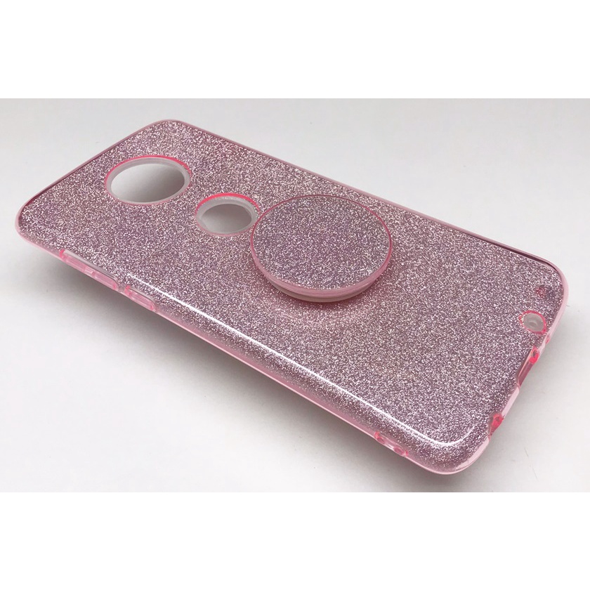Capa Glitter Motorola Moto Z4 Z4Play Capinha Com Suporte Popsocket