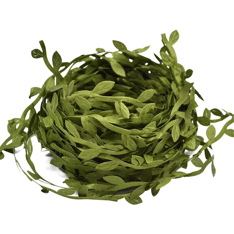 Fio Cordão De Folhas Artificiais Seda Verde 10 Metros P/ Decoração Casamento Eventos Casa