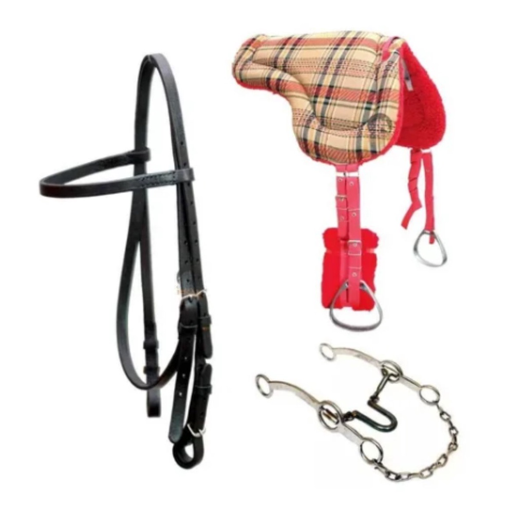 Kit Cabeçada Manta Sela E Freio Articulado
