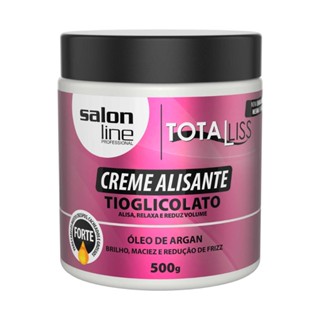 Creme Alisante Argan Oil Forte Alisa Relaxa Salon Line 500g