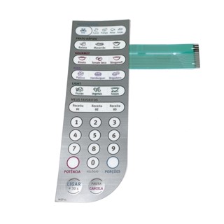 Membrana Painel Teclado Microondas Mef41 Electrolux 69580894