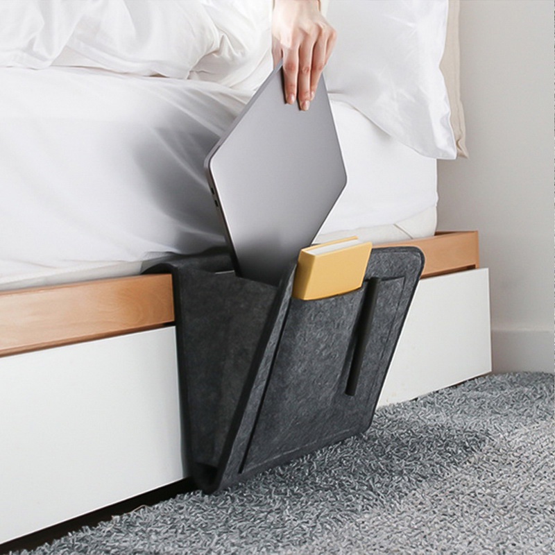 Saco De Arrumação De Cabeceira Escrivaninha Sofá TV Controle Remoto Organizador De Armazenamento Bolsos Porta-Cama