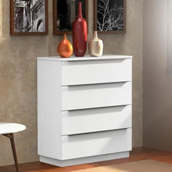 Cômoda Madesa 4 Gavetas - Branco