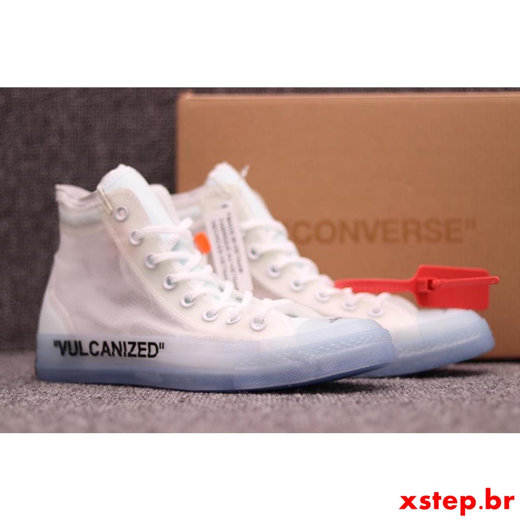 All star off white hot sale transparente