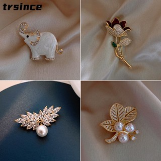 Asas Completas De Strass Pérola Broche Feminino Fofo Alce De Flor Broches De Gravata Personalidade Colarinho Fivela Vintage Acessórios
