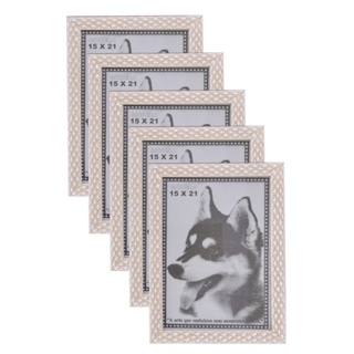KIT 5 PORTA RETRATO BEGE 15X21 PVC ALTO RELEVO em Oferta na Shopee