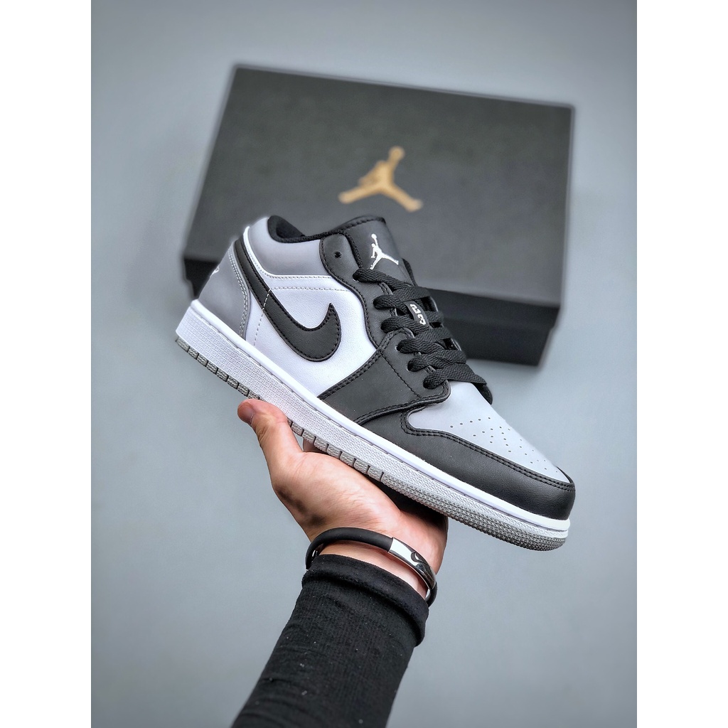 Nike Air Jordan 1 Baixo  Branco/Obsidian/Indiano  Preto Cinza