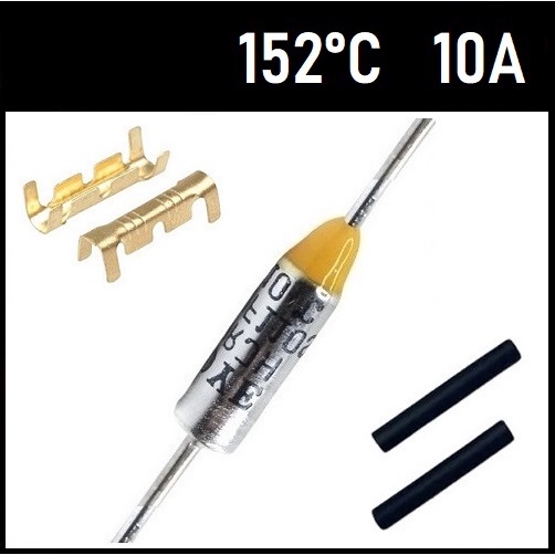 3 Fusível Térmico 10A TF152°C 152C 152°C 152 Graus 250V