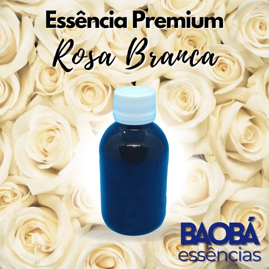 Essência Premium ROSA BRANCA- LIPOSSOLÚVEL - 100ml em Oferta na Shopee