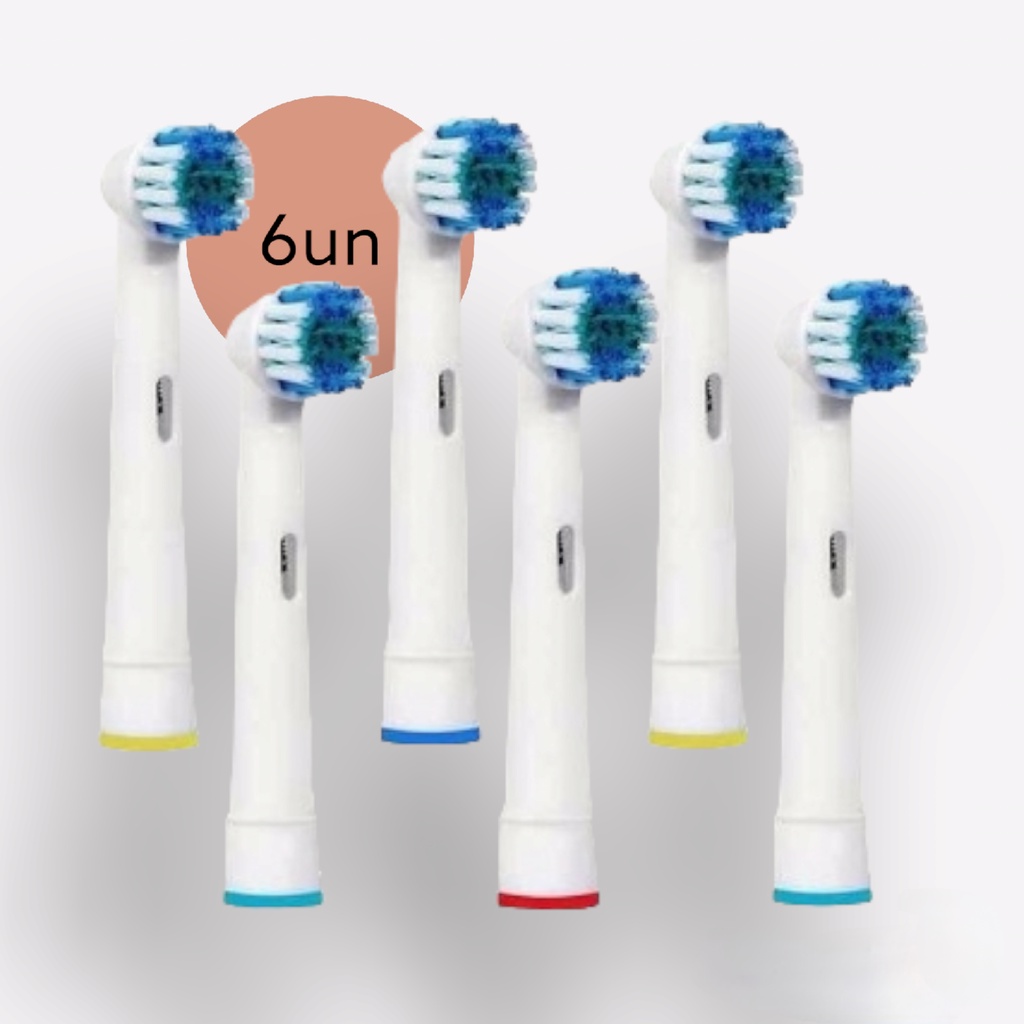 Refil Escova de Dente Elétrica Oral B - 6un em Oferta na Shopee