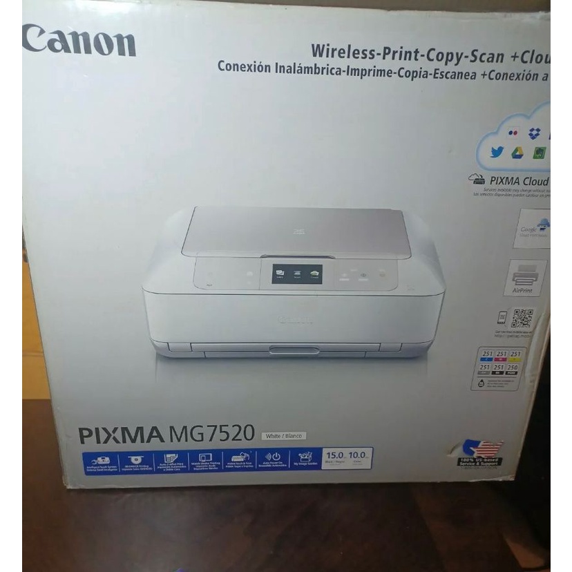 Canon Pixma MG7520 AllInOne Inkjet Printer new Shopee Brasil