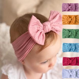 Faixa de cabelo infantil Faixa De Cabelo Para Bebês Acessórios Multicoloridos Laço De nylon Não Machuca A Pele bandana em Oferta na Shopee