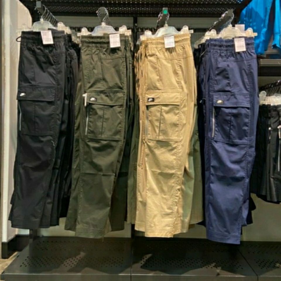 Calça Nike Masculina Tecido De Secagem Rápida Casual Reta Tamanho Grande Larga CV9301