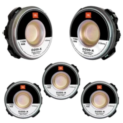 Kit com 5 Driver JBL D200X 110W Rms 8 Ohms Fenólico