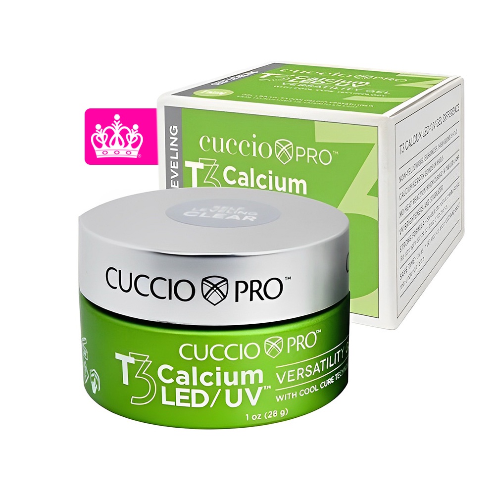 Gel T3 Calcium Cuccio Original 28g Unhas Gel LED/UV